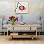 Hanah Home Mesa de Centro Brida Roble y Blanco